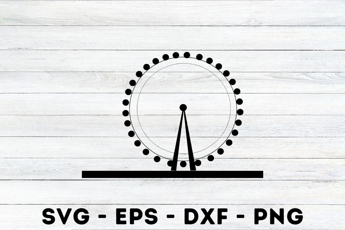Ferris Wheel Silhouette Svg