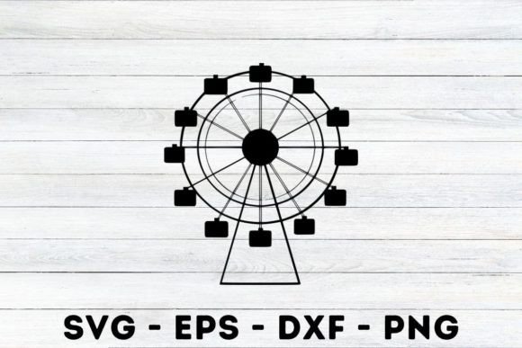 Ferris Wheel Silhouette Svg