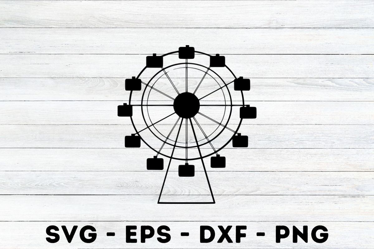 Ferris Wheel Silhouette Svg
