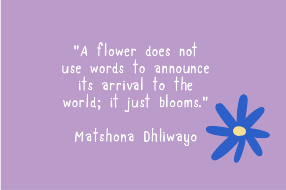 Flower Bloom Font - Preview 2