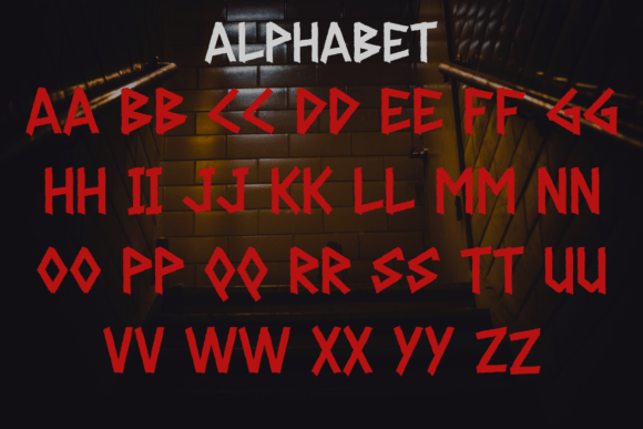Gerasol - Hardcore Font PNG with transparent background - Preview 1