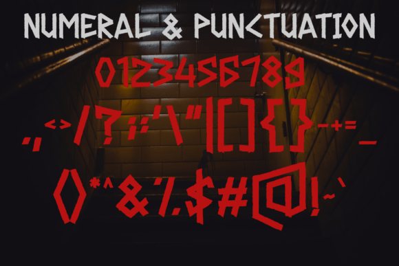 Gerasol - Hardcore Font PNG with transparent background - Preview 2