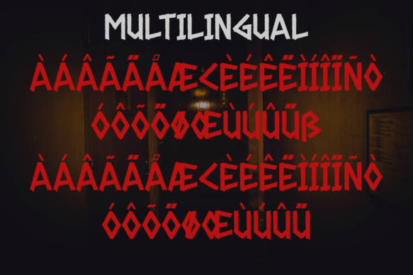 Gerasol - Hardcore Font PNG with transparent background - Preview 3