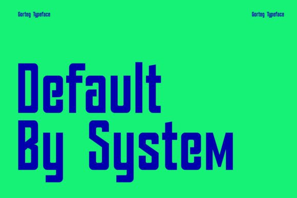 Gorteg Condensed Sans Display Font Font - Preview 2