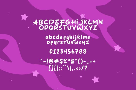 Jingle Star Font PNG with transparent background - Preview 3