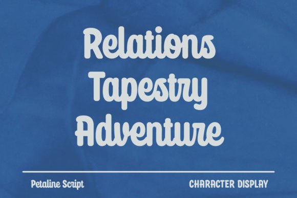 Petaline - Soft Script Font PNG with transparent background - Preview 1