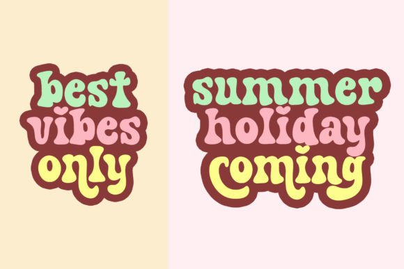 Retro Kids Font PNG with transparent background - Preview 3