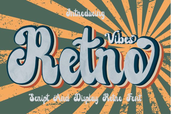 Retro Vibes Display Font By Patlot Digital.Studio