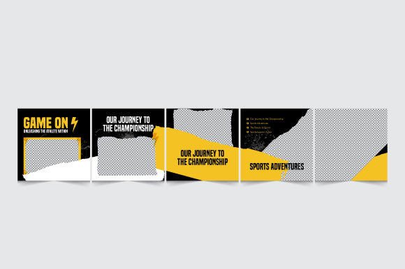 Sports Edition Instagram Carousel Graphics