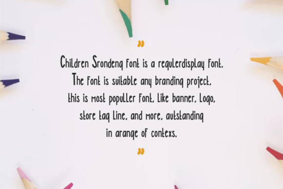 Children Srondeng Font - Preview 3