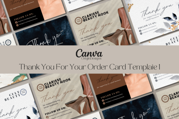 Canva Thank You for Your Order Card Temp