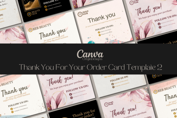 Canva Thank You for Your Order Card Temp