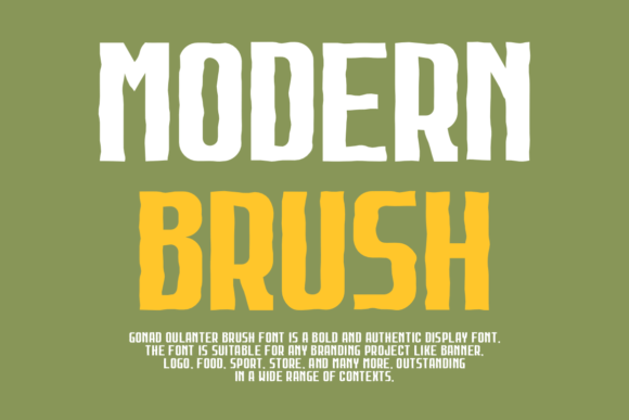 Gonad Qulanter Brush Font - Preview 2