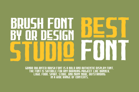 Gonad Qulanter Brush Font - Preview 3