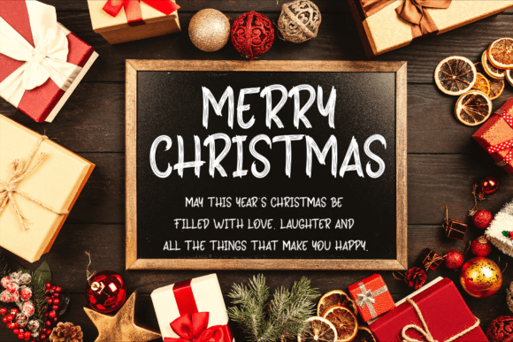 Holiday Holand Font PNG with transparent background - Preview 2