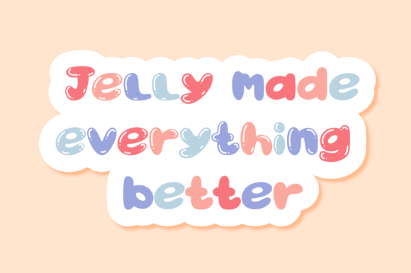 Jelly Fox Font PNG with transparent background - Preview 1