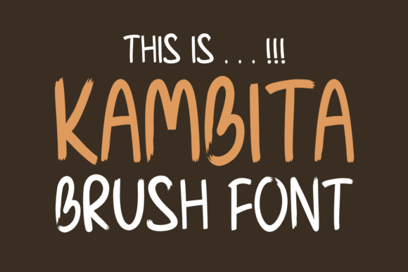 Kambita Font PNG with transparent background - Preview 2