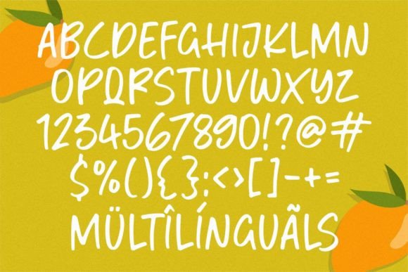Mango Mingle Font PNG with transparent background - Preview 4