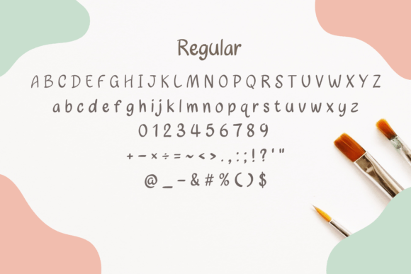 Paintbrush Font PNG with transparent background - Preview 1