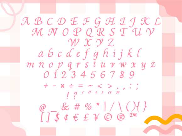 Pansie Font PNG with transparent background - Preview 4