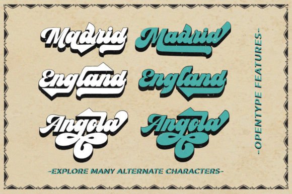 Pradis Font PNG with transparent background - Preview 1