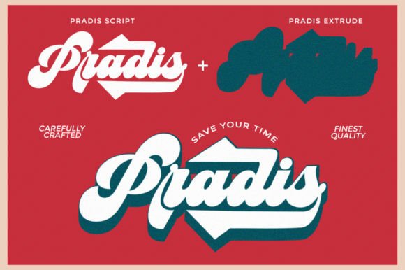 Pradis Font PNG with transparent background - Preview 4