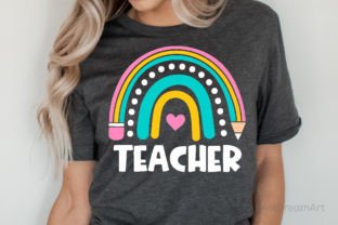Teacher with Rainbow Svg Graphic by RealDreamArt · Creative Fabrica