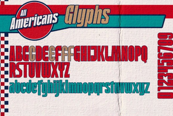All Americans Font - Preview 5