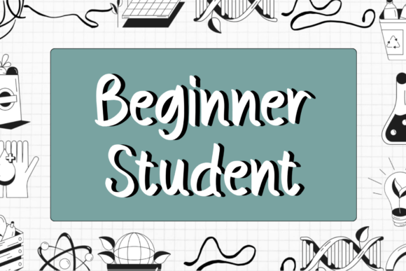 Beginner Student Font - Preview 4
