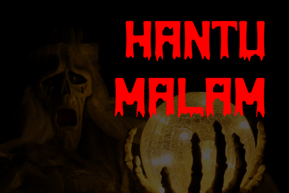Exbloodebrush Font - Preview 1