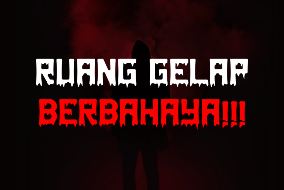 Exbloodebrush Font - Preview 2
