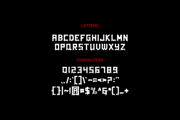 Exbloodebrush Font - Preview 3