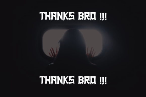 Exbloodebrush Font - Preview 4