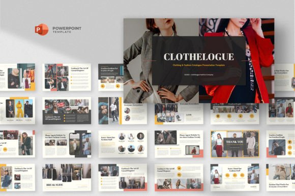 Preview of Fashion Catalogue Powerpoint Template fashion presentation template