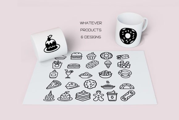 Food Alphabet Font PNG with transparent background - Preview 5