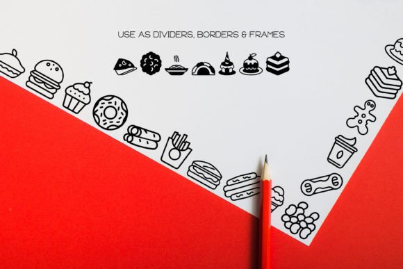 Food Alphabet Font PNG with transparent background - Preview 6