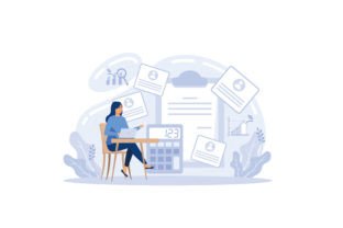 HR manager with employee at interview