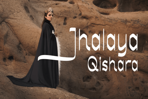Jhau Queens Font PNG with transparent background - Preview 1