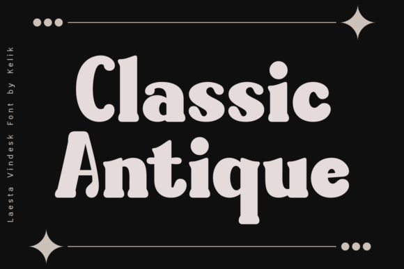 Laesta Vindesk Font font preview - 3