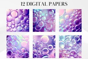 Lilac Bubbles Digital Paper Graphic by jallydesign · Creative Fabrica