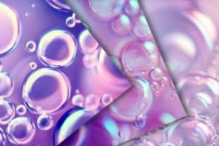 Lilac Bubbles Digital Paper Graphic by jallydesign · Creative Fabrica