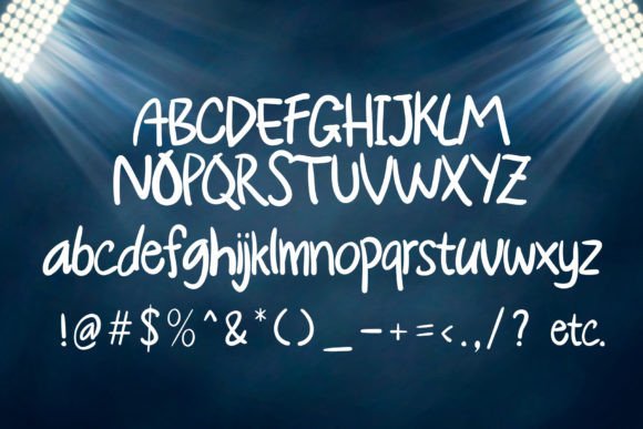 Playmaker Font PNG with transparent background - Preview 5