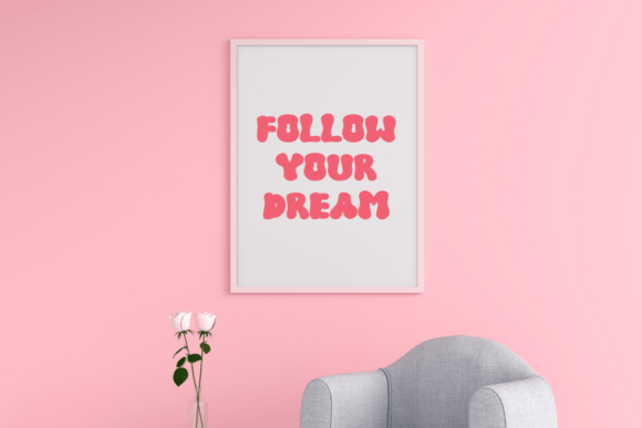 Retro Meow Font PNG with transparent background - Preview 4