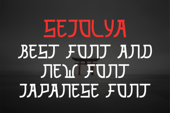 Sejolya Font PNG with transparent background - Preview 2