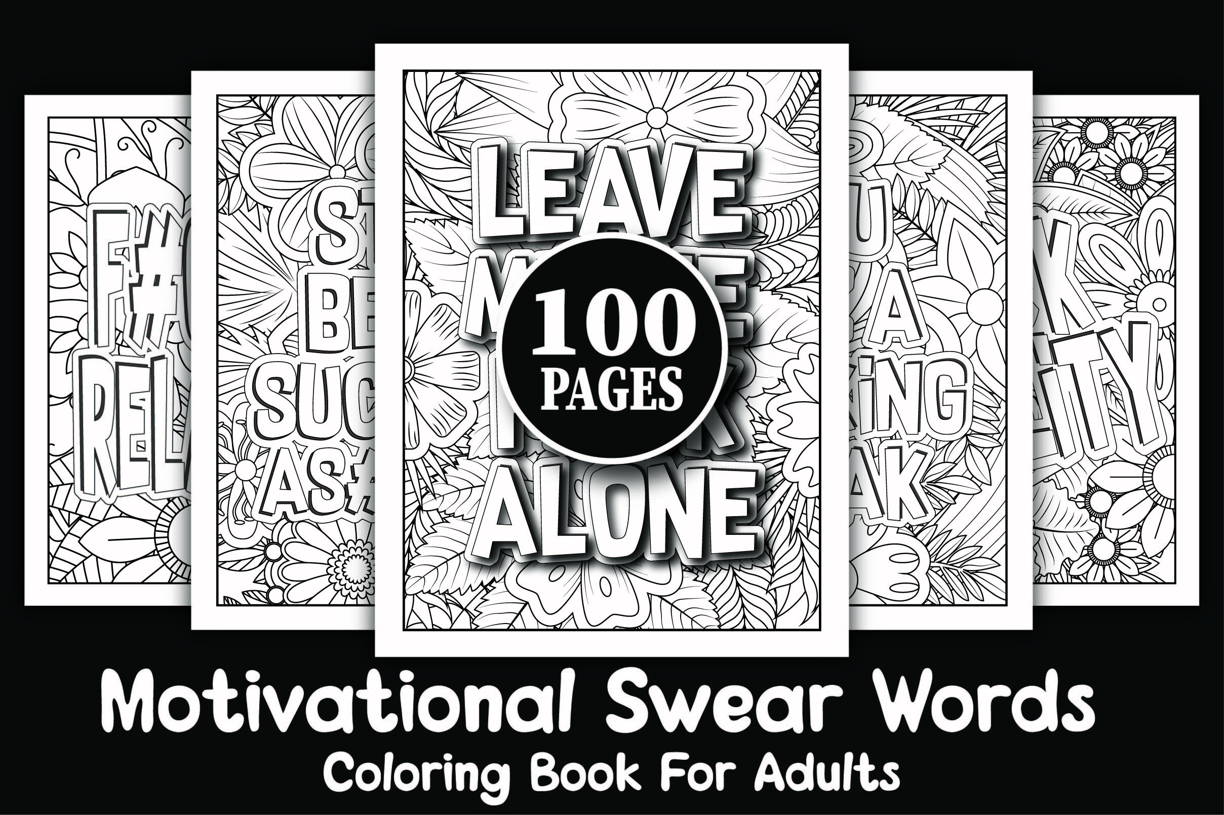 Adult Motivational Swear Words Coloring Pages