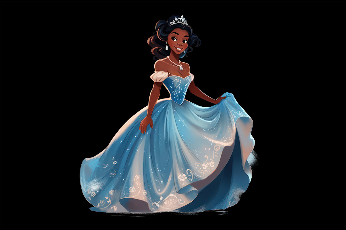 African Black Princess Queen Clipart Graphic by The Cliparts Library   Creative Fabrica