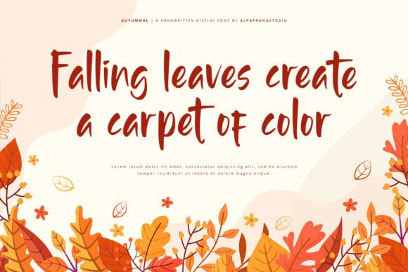 Autumnal Font - Preview 3