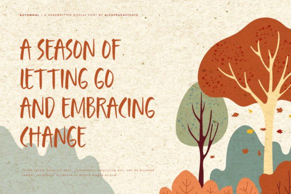 Autumnal Font - Preview 5