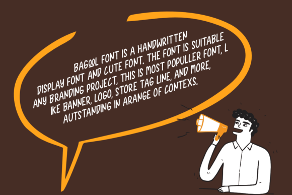 Bagool Font PNG with transparent background - Preview 4