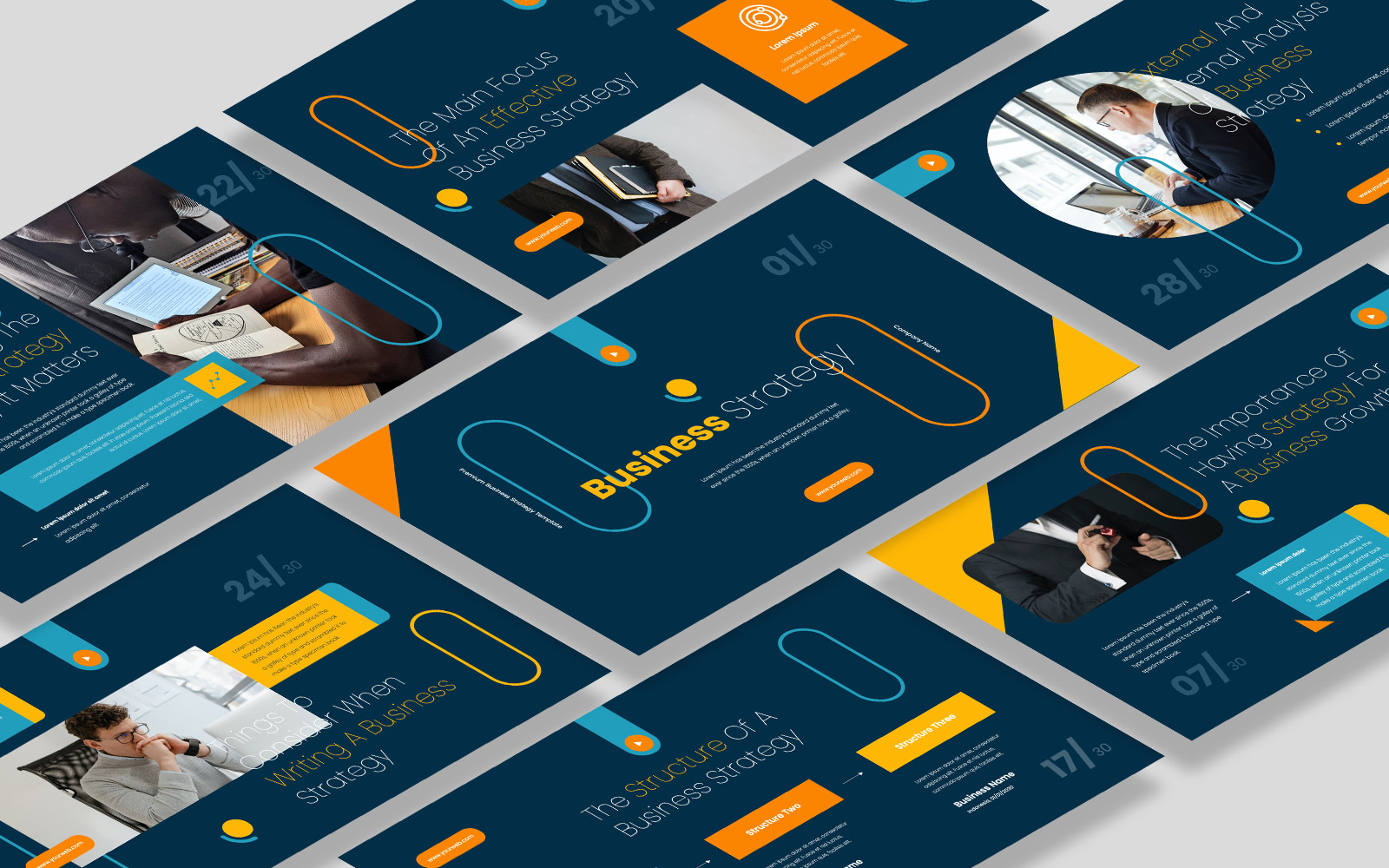 Business Strategy Powerpoint Template Graphic by Azman · Creative Fabrica